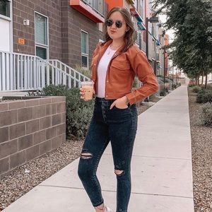 Abercrombie utility trucker jacket